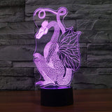 FZAI ZJB-Visual light19 3d lamps dragon dinosaur lamp