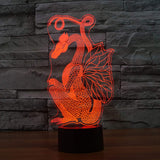 FZAI ZJB-Visual light19 3d lamps dragon dinosaur lamp