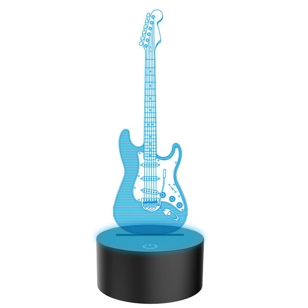 Guitar 3D Illusion Lamp Led Night Light